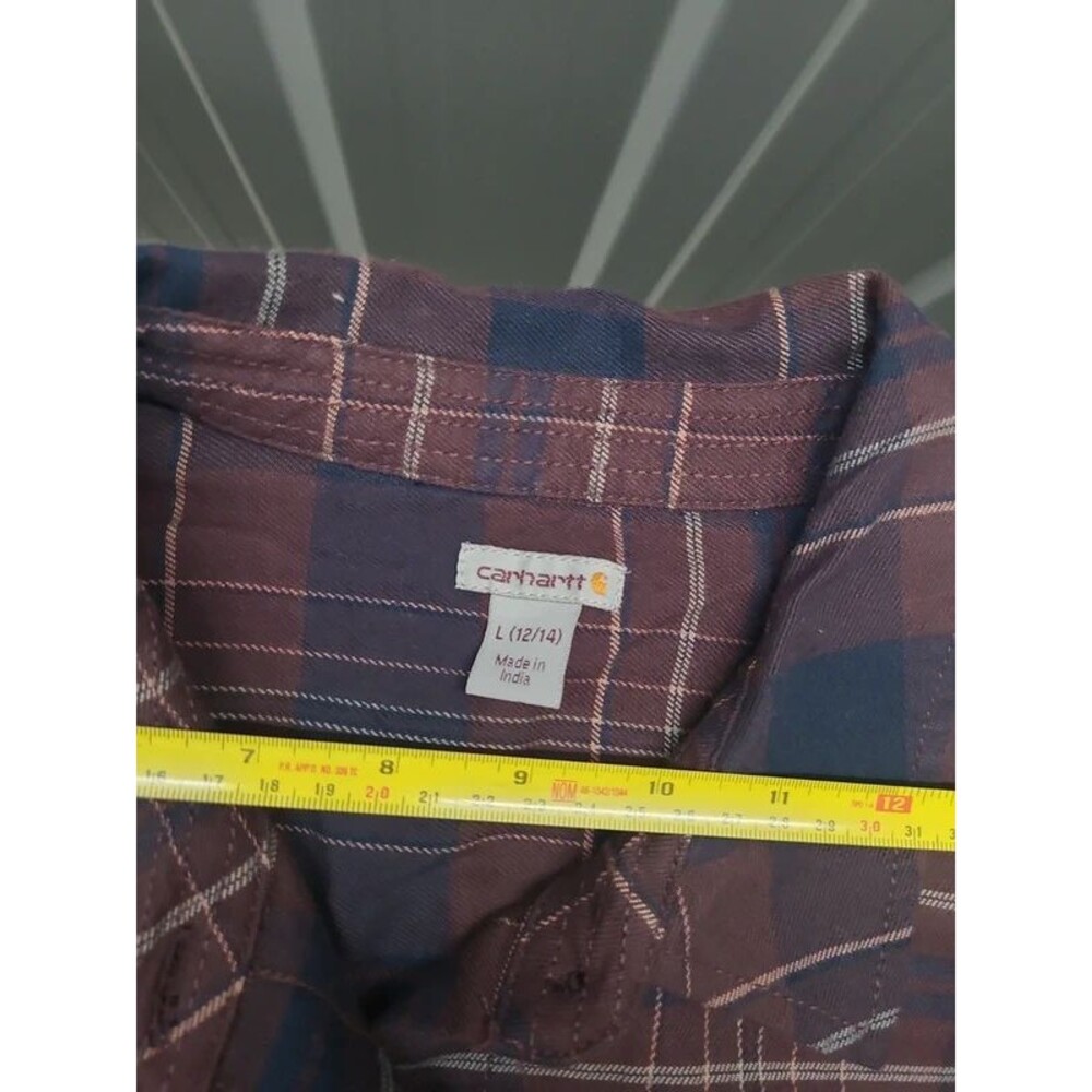Carhartt Flannel Button Up shirt Women's - Picture 2 of 14